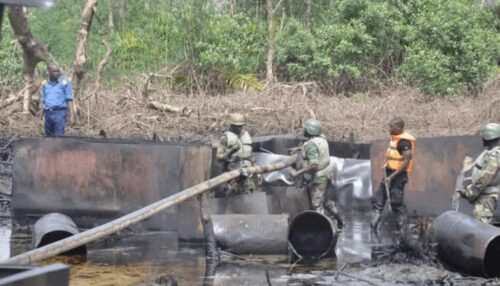 Nigerian Navy Seizes 40,000 Litres of Stolen Crude Oil in Ondo Crackdown